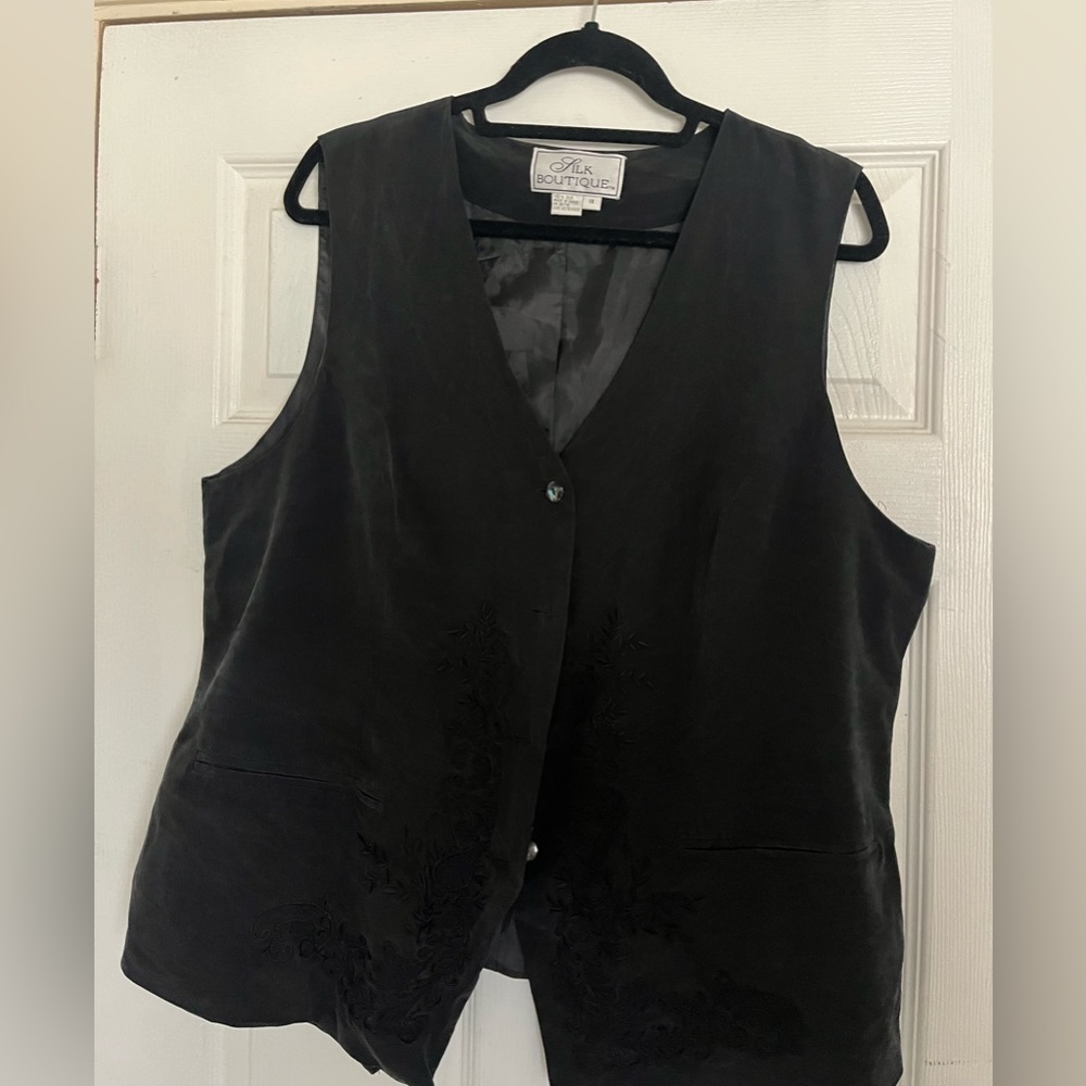 vintage embroidered vest